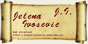 Jelena Ivošević vizit kartica